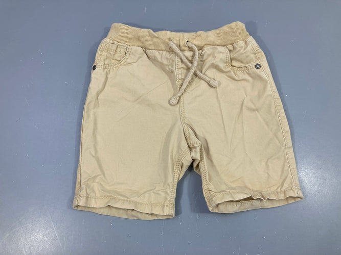Bermuda beige, moins cher chez Petit Kiwi