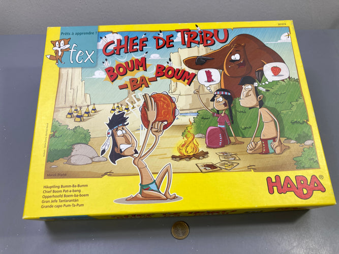 Jeu Chef de tribu Boum-ba-boum, collection Fex Prêts à apprendre, moins cher chez Petit Kiwi