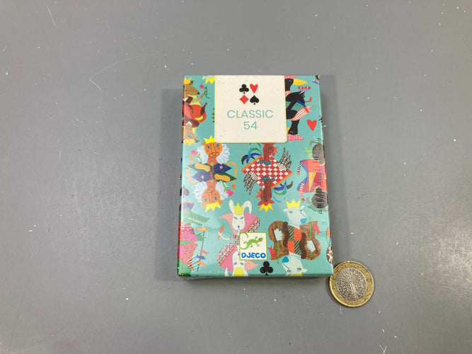NEUF Jeu de 54 cartes Classic illustré animaux, sous blister, moins cher chez Petit Kiwi