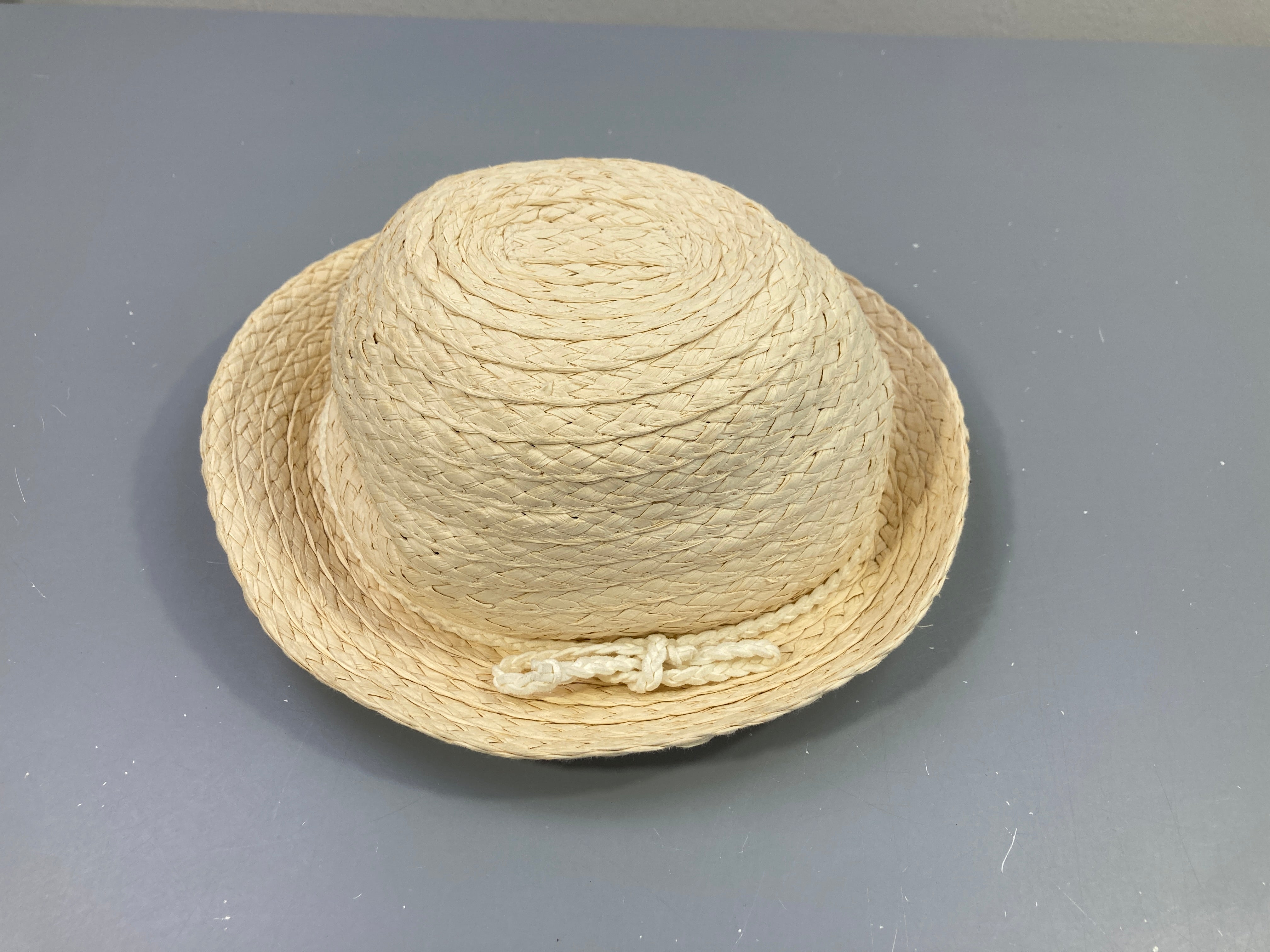 Chapeau fausse paille noeud 51cm