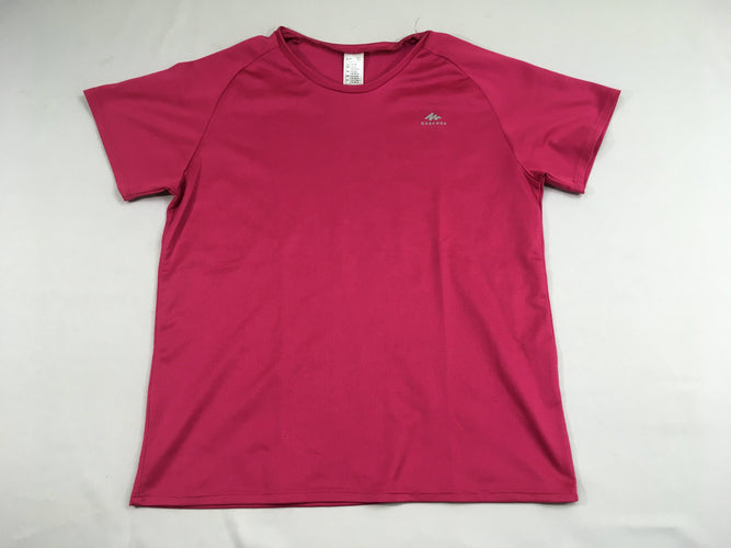 T-shirt m.c rose vif de sport Queshua, moins cher chez Petit Kiwi