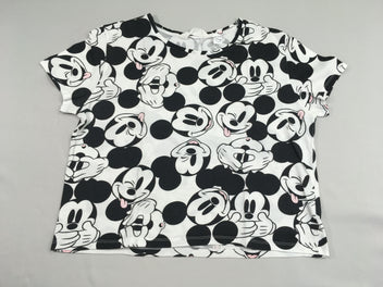 T-shirt m.c court blanc Mickey