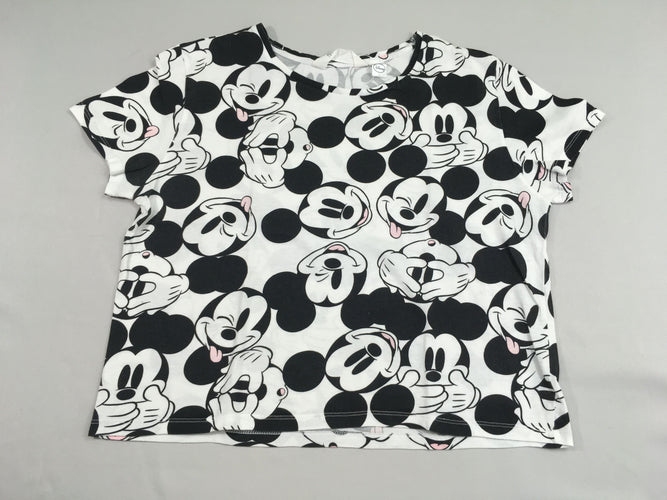 T-shirt m.c court blanc Mickey, moins cher chez Petit Kiwi