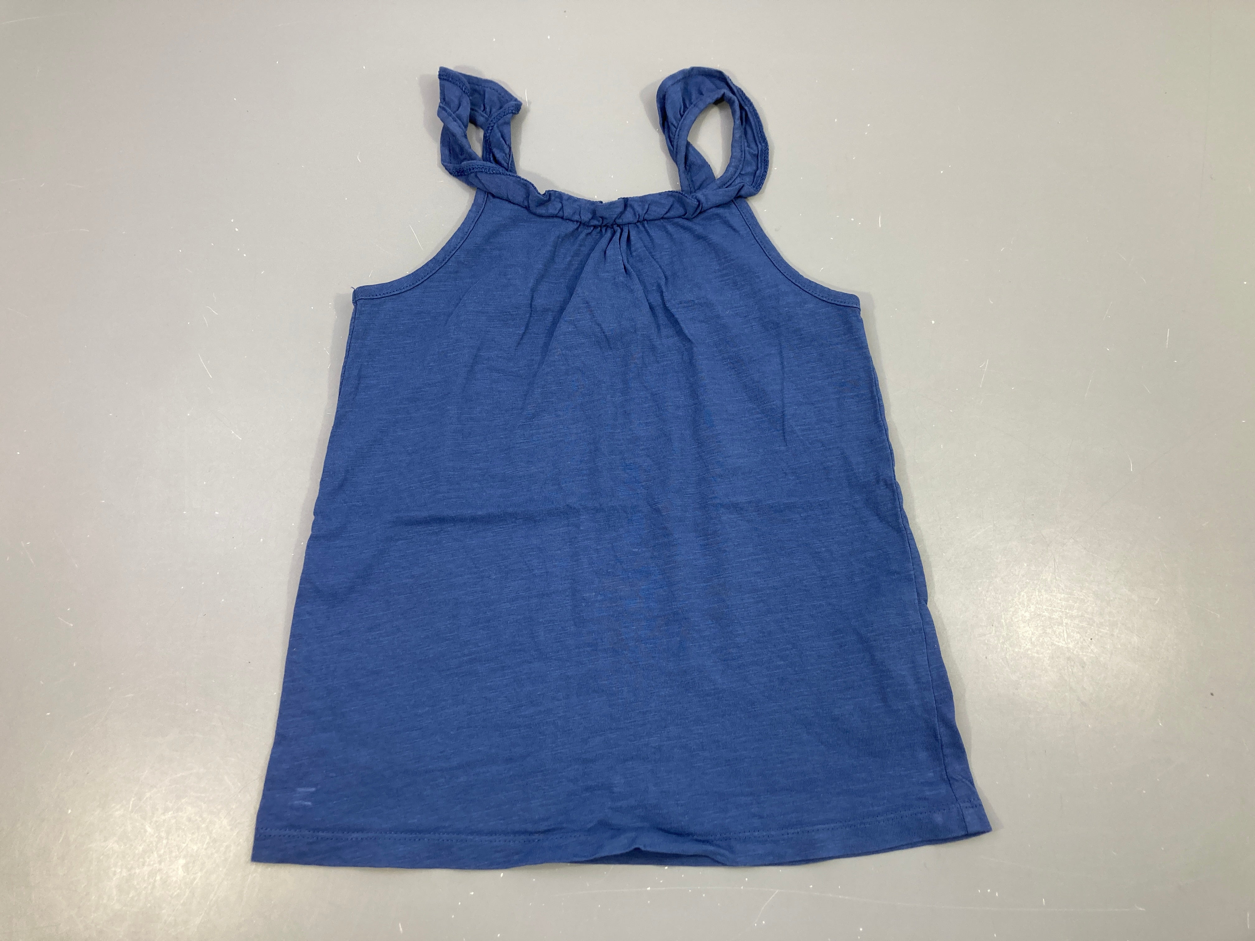 Débardeur bleu foncé flammé