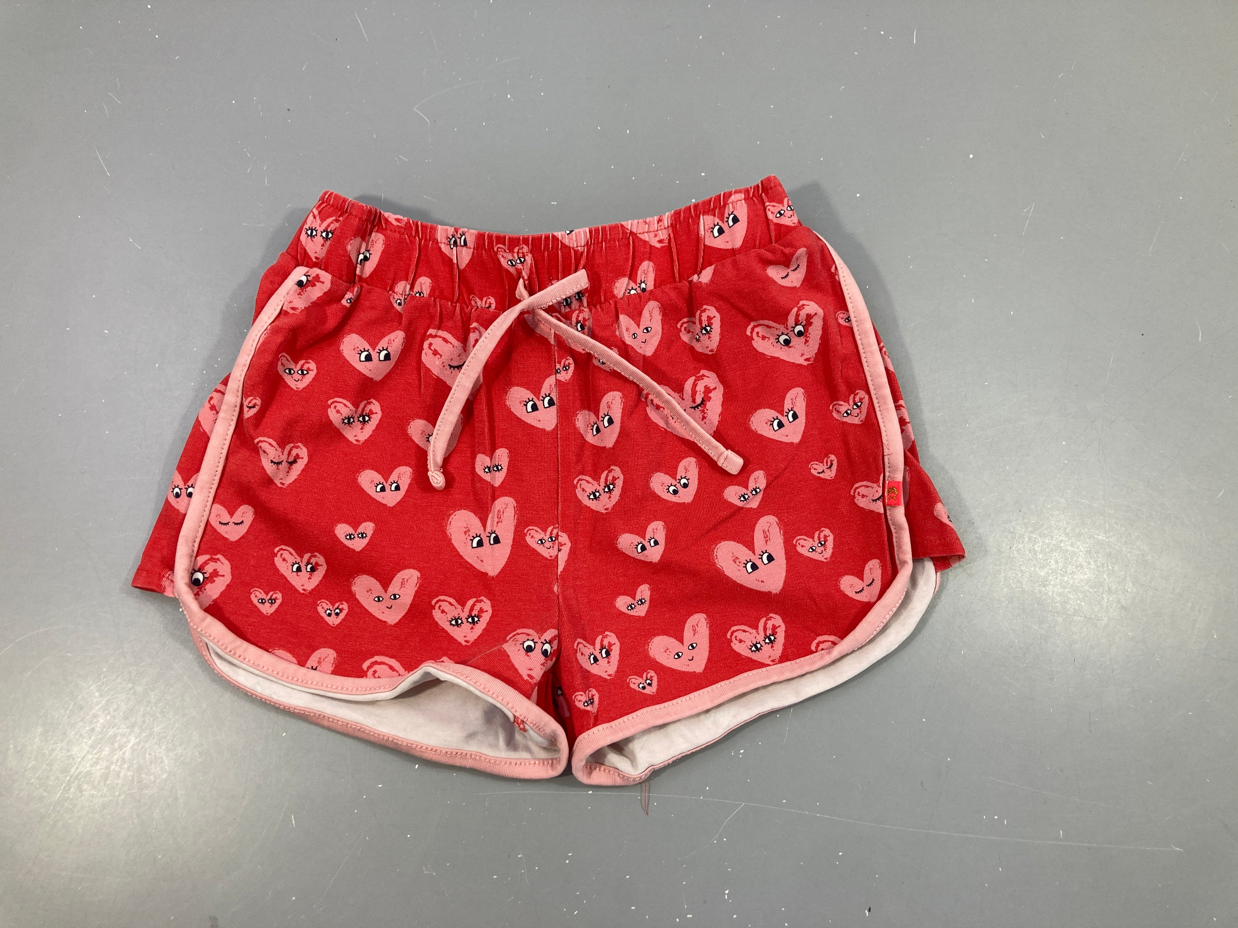 Short jersey rouge coeurs