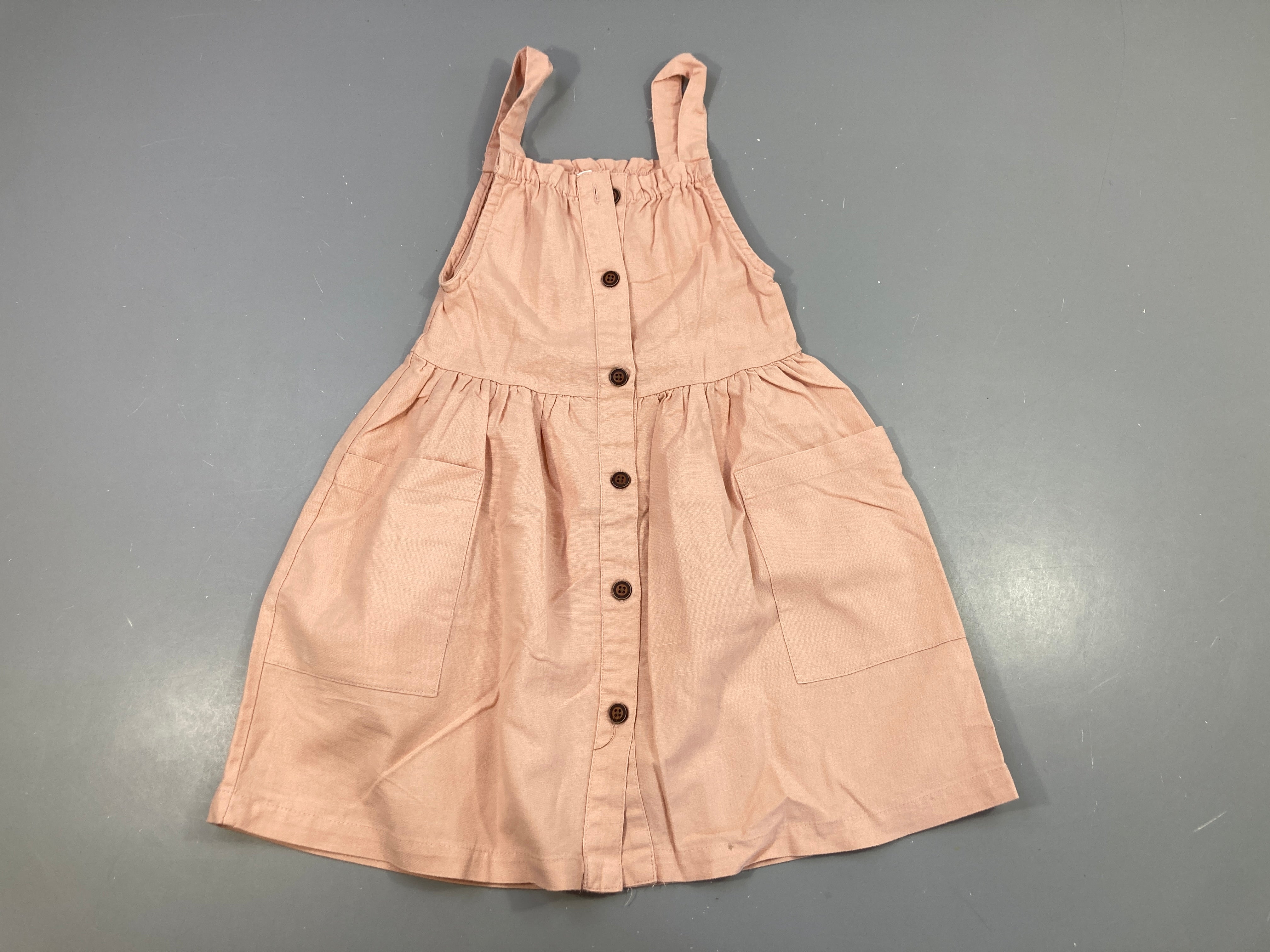 Robe rose clair 14% Lin Petite tache bas