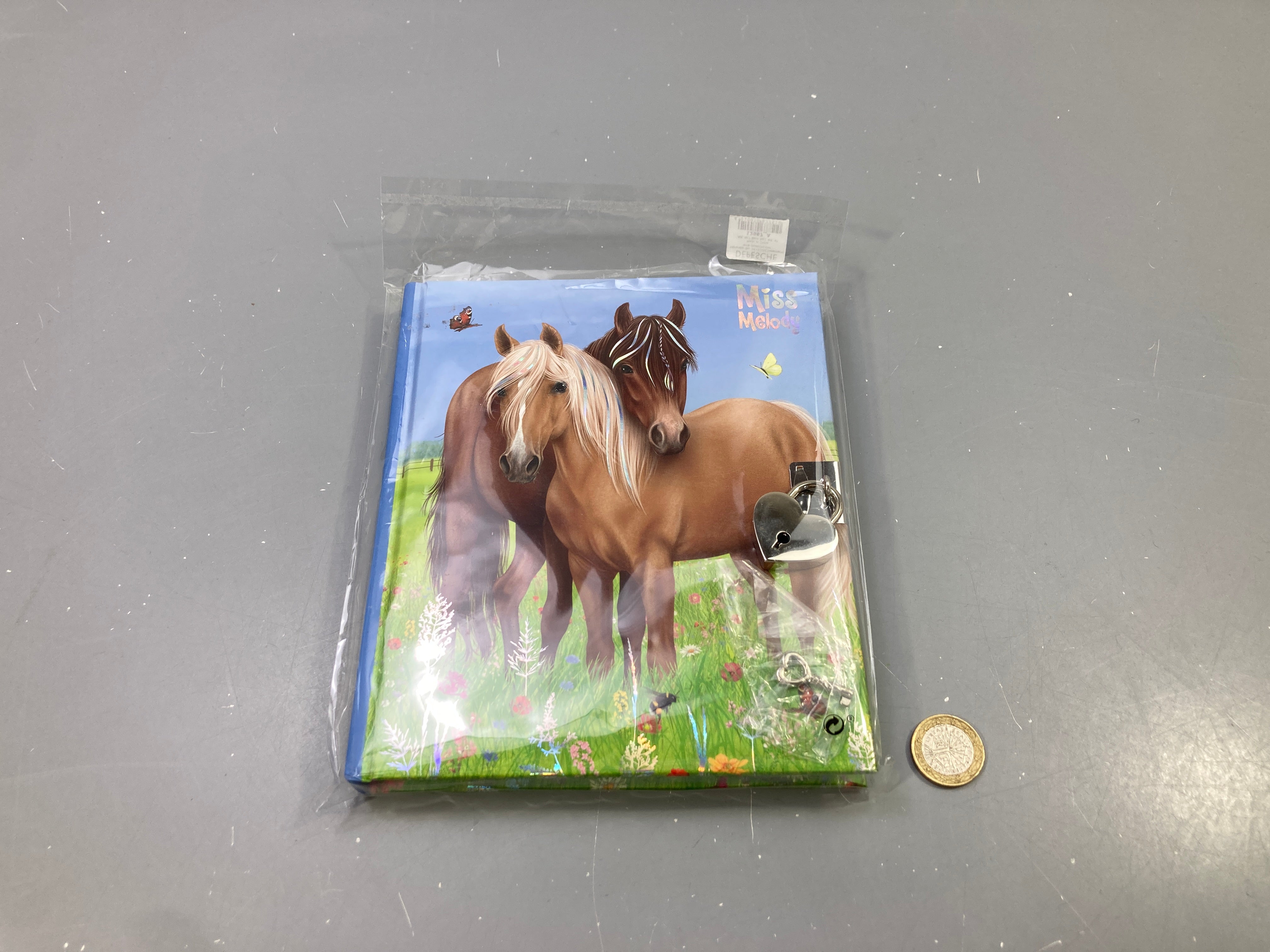 Journal intime à cadenas chevaux, neuf sous blister, Miss Melody