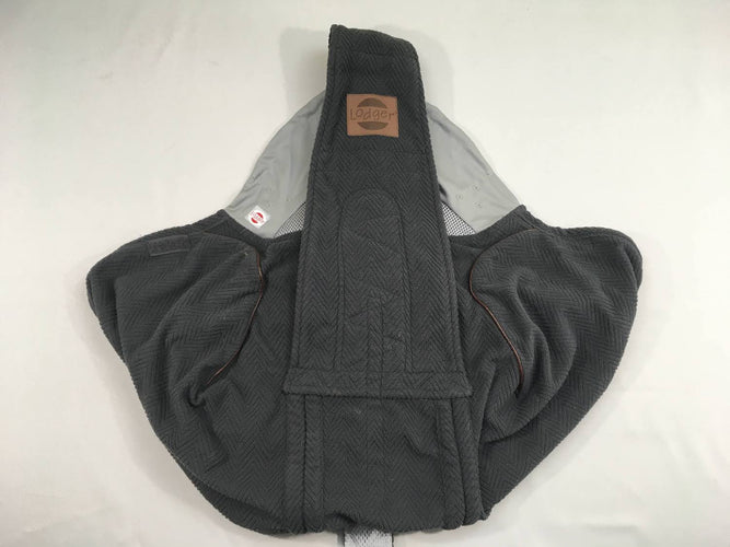 Porte bébé Shelter gris foncé coton Lodger 0-18m 3en1, moins cher chez Petit Kiwi