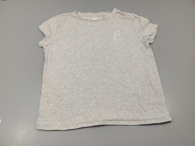 T-shirt m.c gris clair flammé "sport life", moins cher chez Petit Kiwi