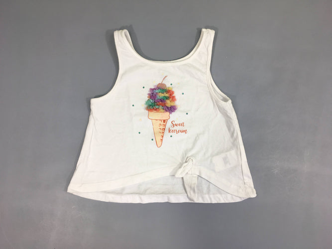 T-shirt court s.m blanc glace, moins cher chez Petit Kiwi