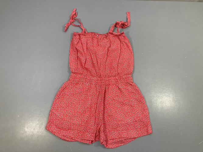 Combishort rouge pois blancs, moins cher chez Petit Kiwi