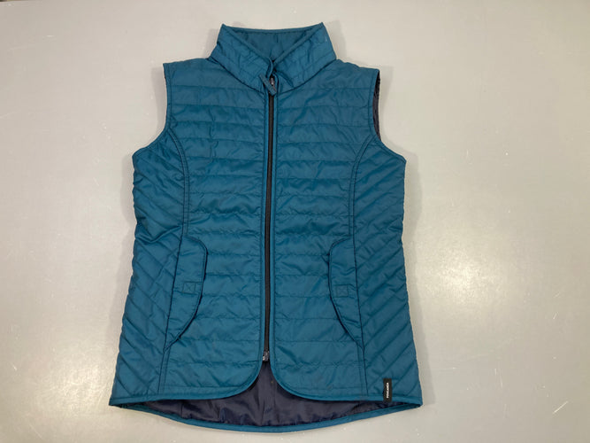 Bodywarmer d'équitation bleu canard, moins cher chez Petit Kiwi