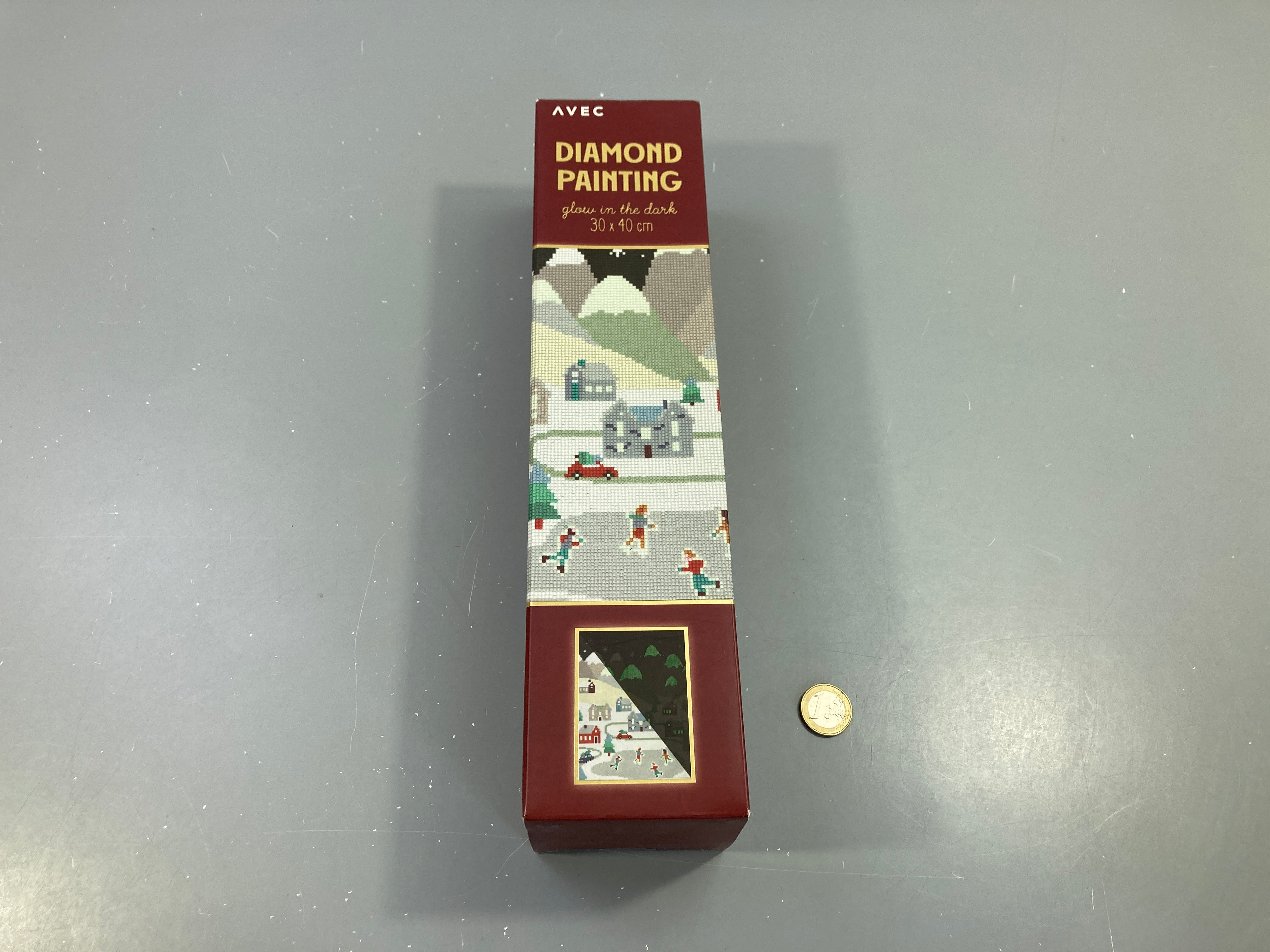 NEUF Diamond Painting phosphorescent patineurs, Action