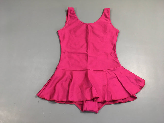 Maillot de danse rose jupe intégrée, moins cher chez Petit Kiwi