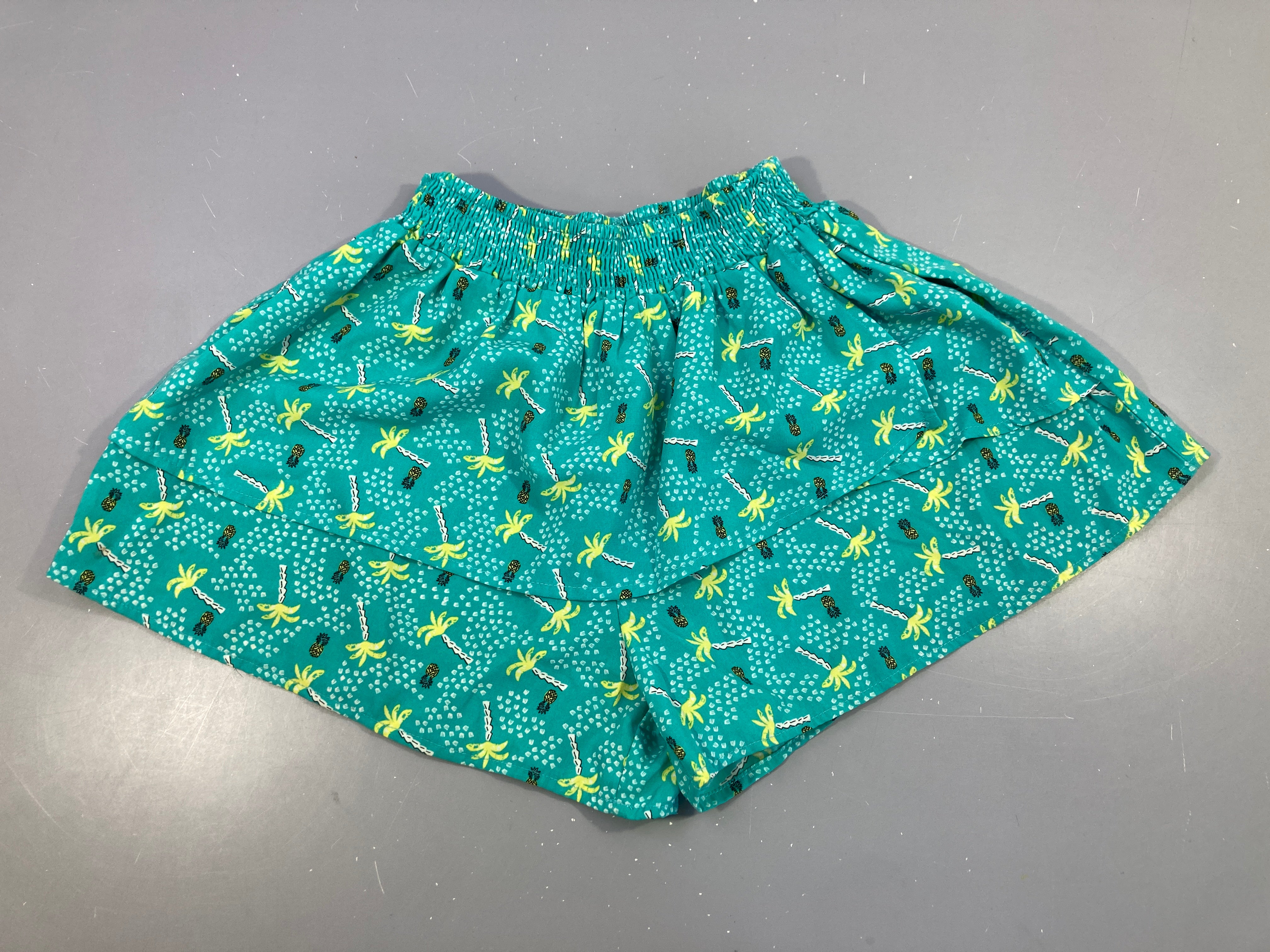 Jupe verte palmiers jaunes