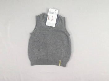 NEUF Pull s.m gris chiné