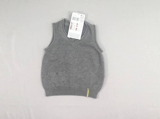 NEUF Pull s.m gris chiné, moins cher chez Petit Kiwi