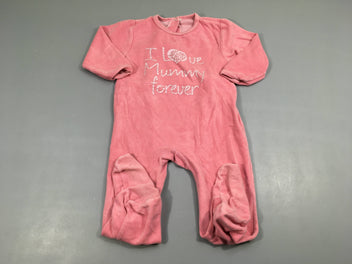 Pyjama velours rose 