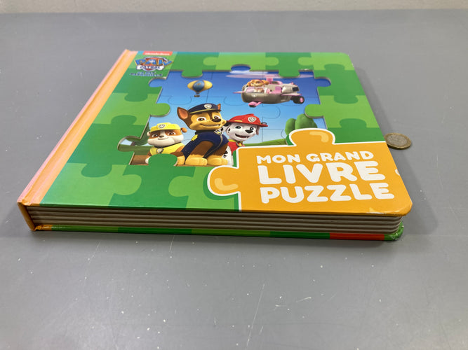 Mon grand livre puzzle La Pat'Patrouille, Nickelodeon, moins cher chez Petit Kiwi