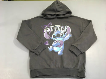 Sweat gris foncé Stitch à capuche