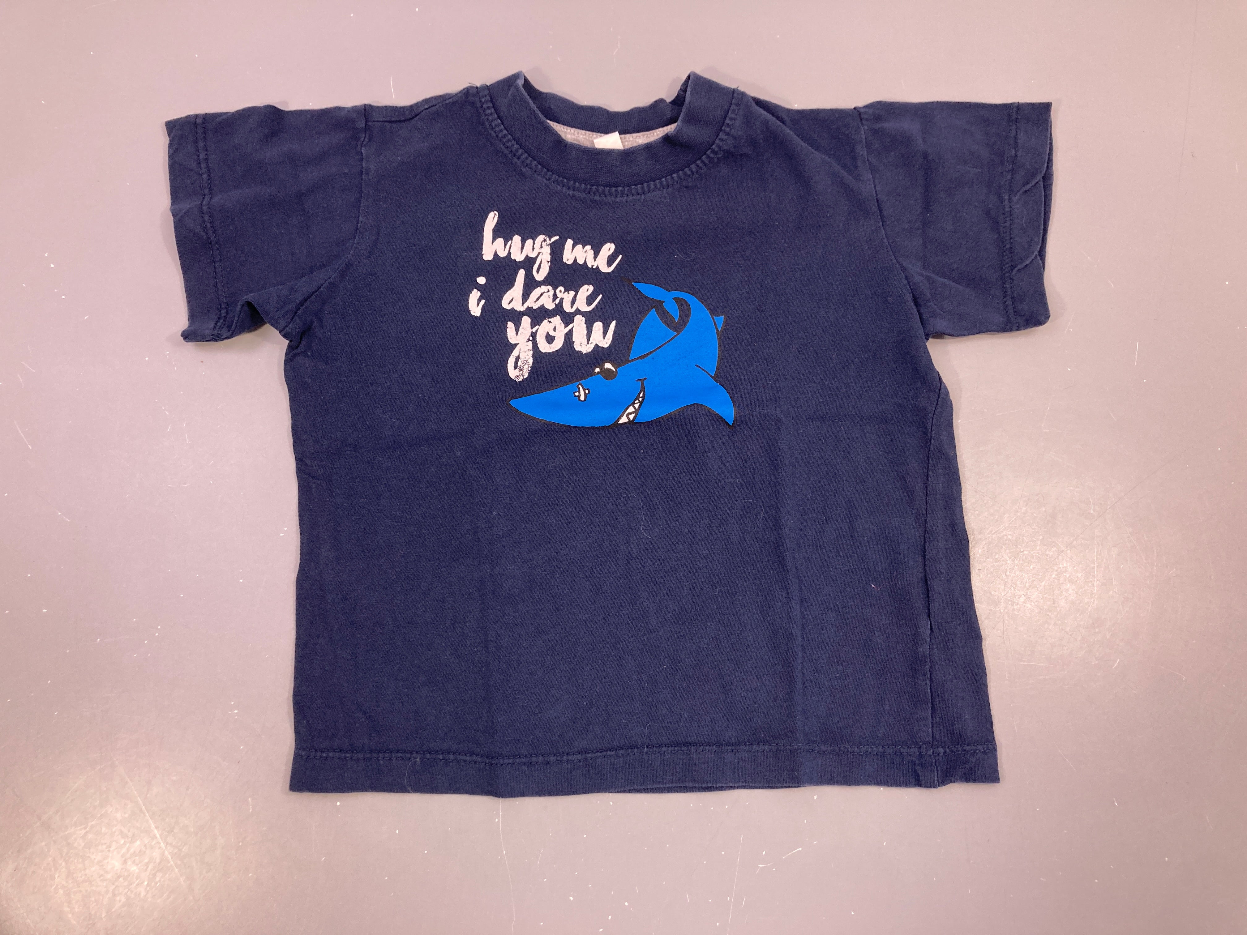 T-shirt m.c bleu requin