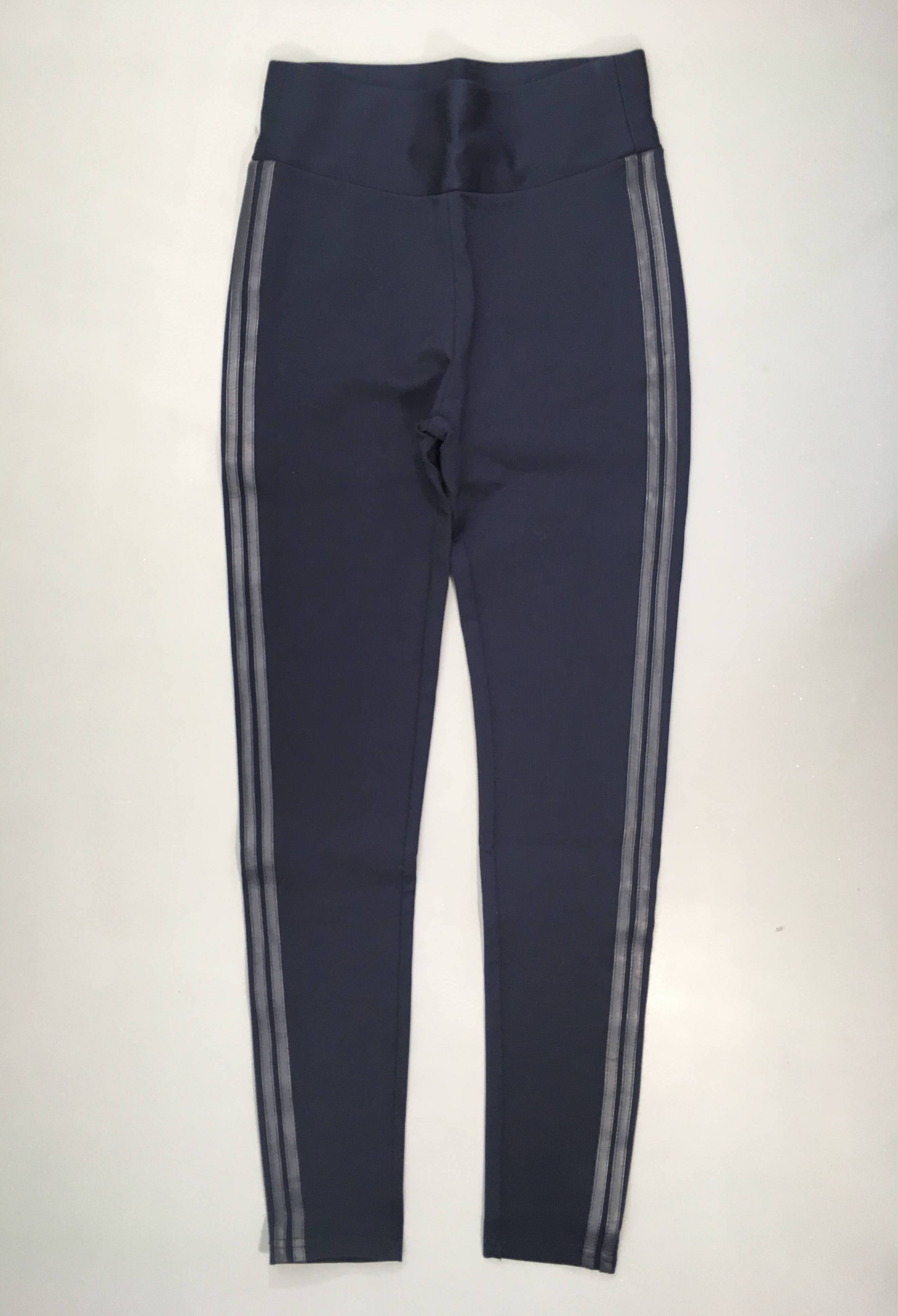 Legging de sport bleu foncé bandes laérales Taille estimée