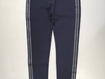 Legging de sport bleu foncé bandes laérales Taille estimée