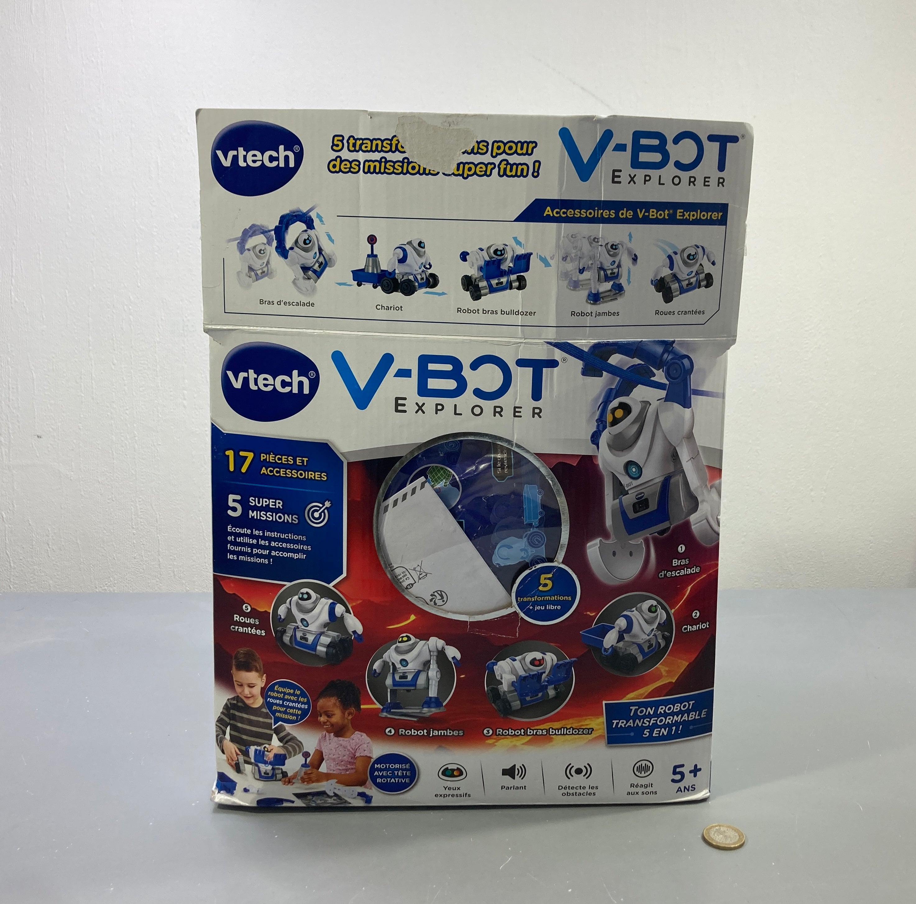 Robot transformable V-Bot Explorer 5 en 1, en boîte, 5+