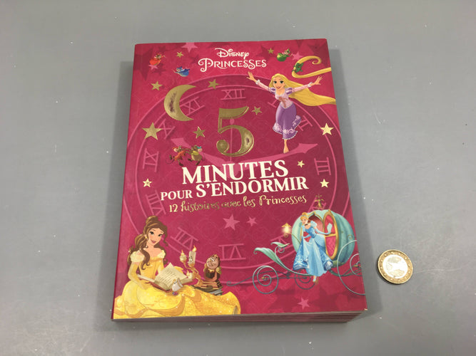 5 minutes pour s'endormir, 12 histoires avec les princesses, moins cher chez Petit Kiwi