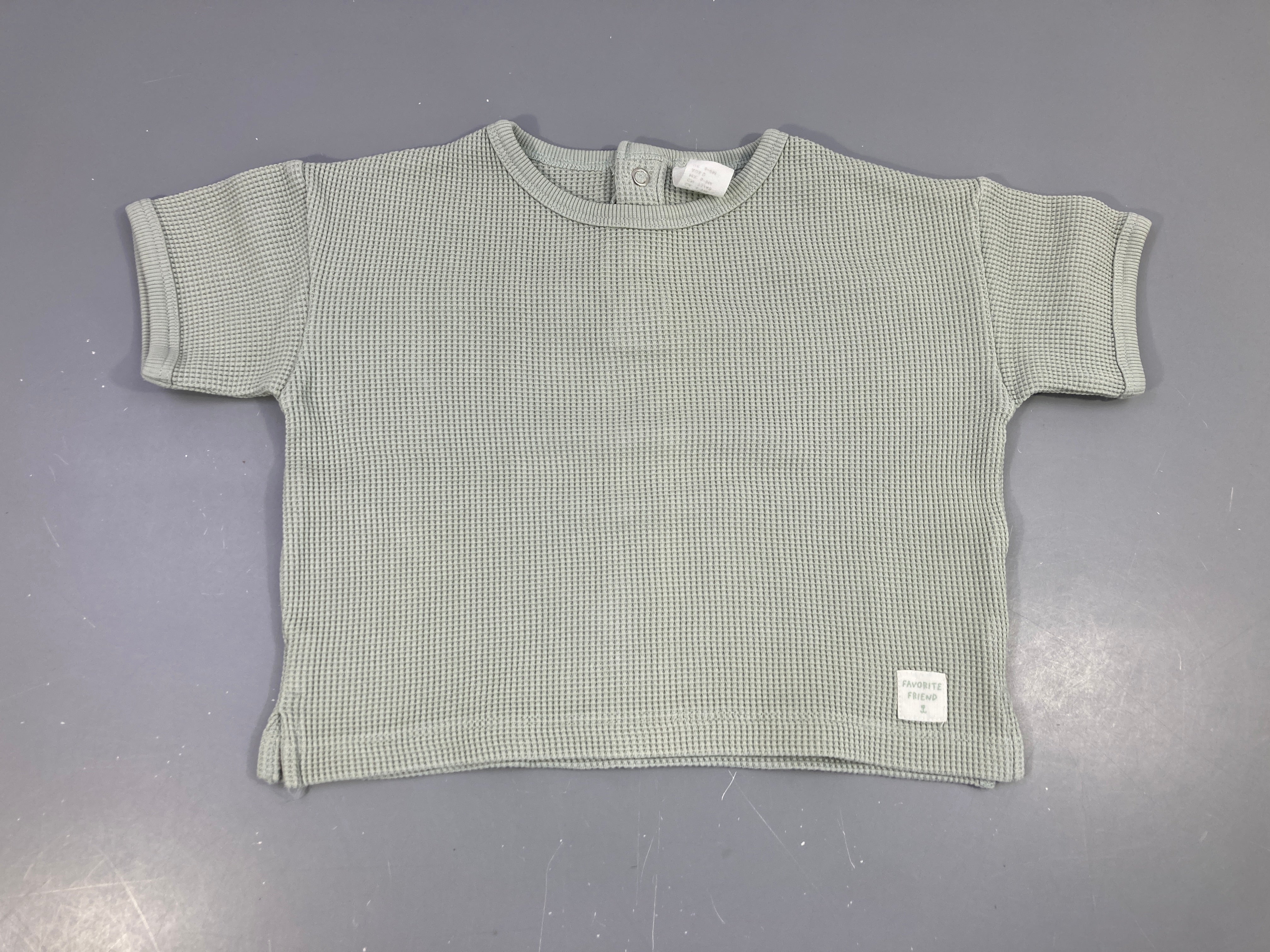 T-shirt m.c oversize texturé menthe
