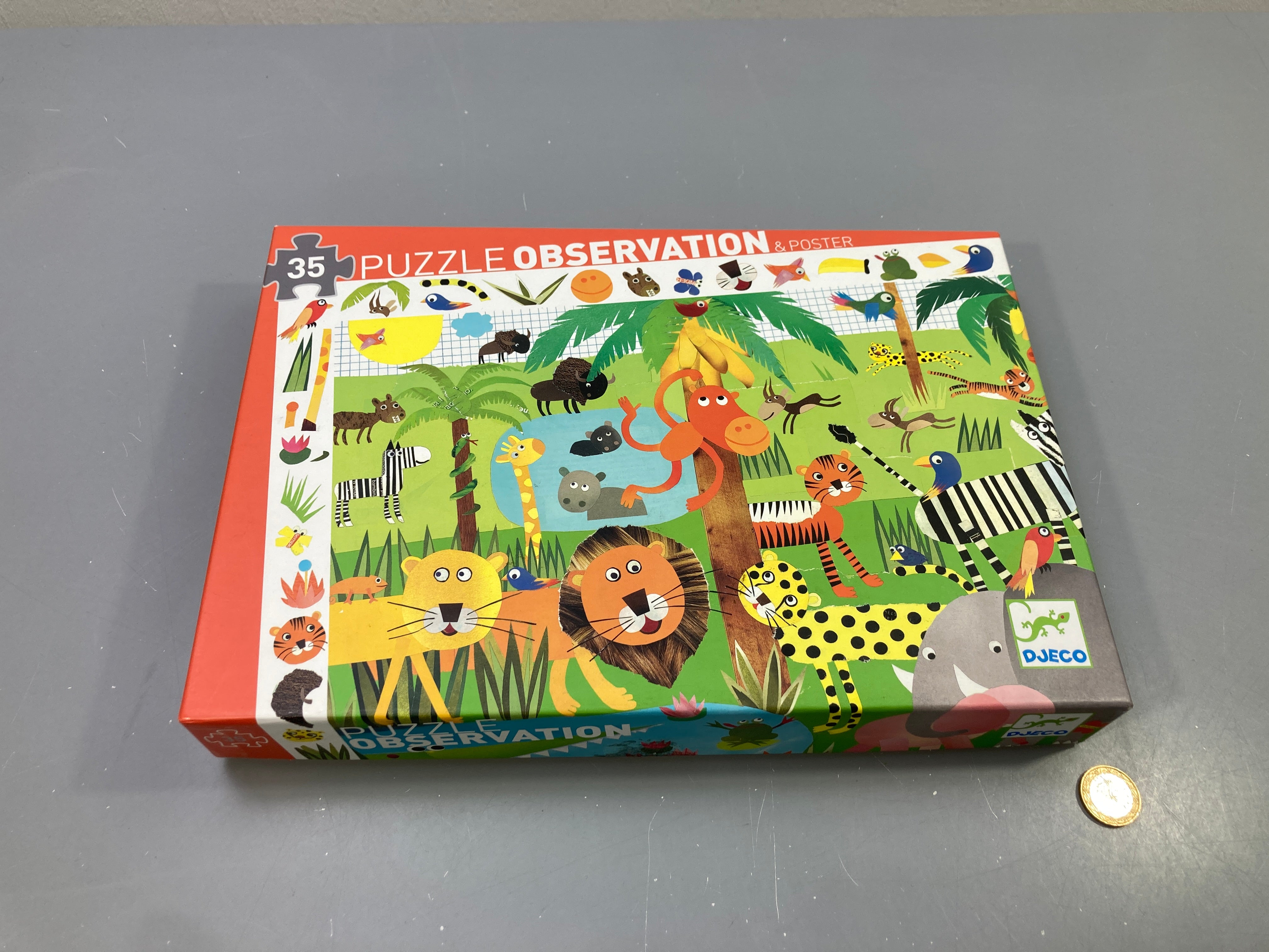 Puzzle Observation 35 pièces jungle + poster
