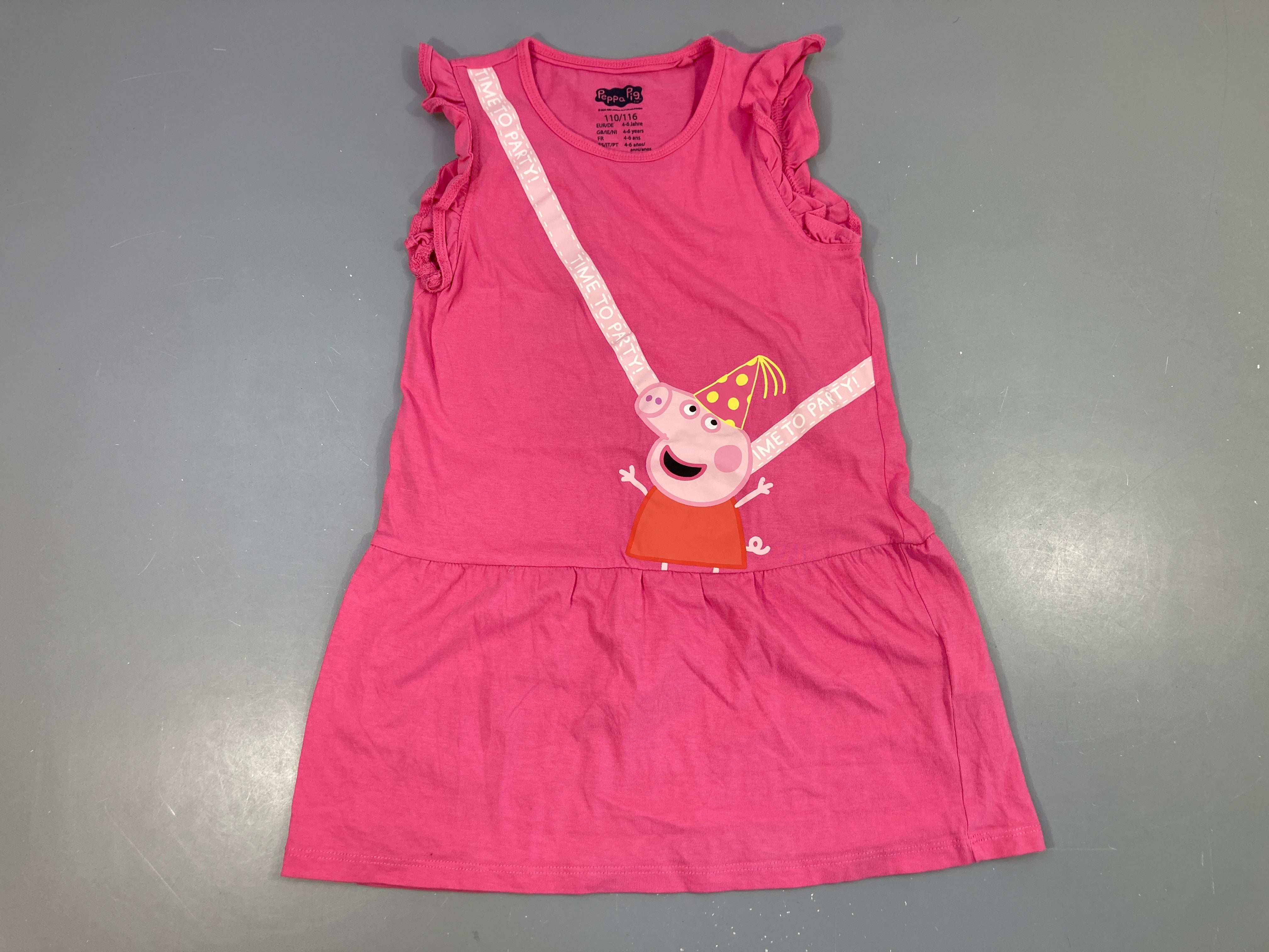 Robe s.m jersey rose Peppa Pig