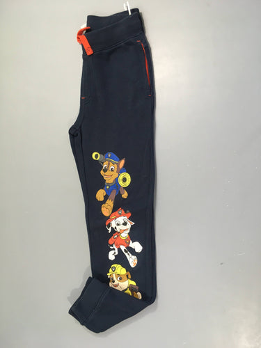 Pantalon de training molleton bleu foncé Pat Patrouille, bouloché, moins cher chez Petit Kiwi