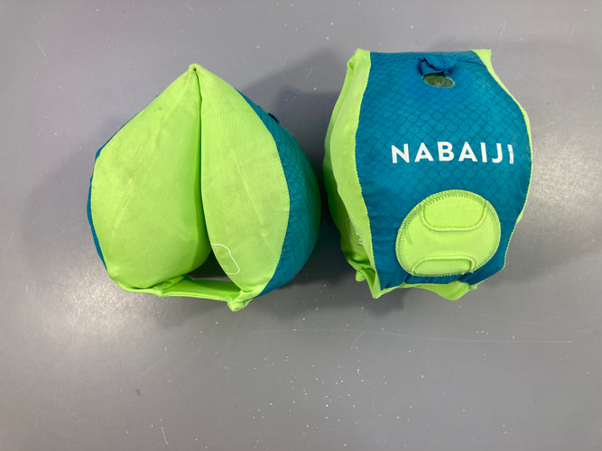 Brassards sans ceinture ventrale bleu/vert, 15-30kg, moins cher chez Petit Kiwi