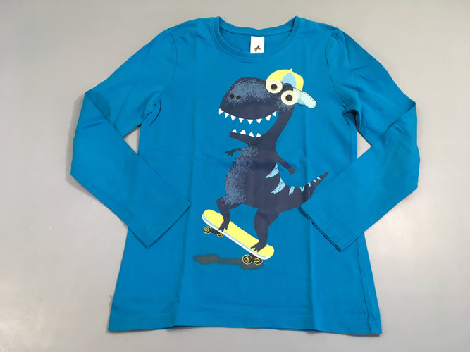 T-shirt m.l bleu dino yeux qui bougent, moins cher chez Petit Kiwi