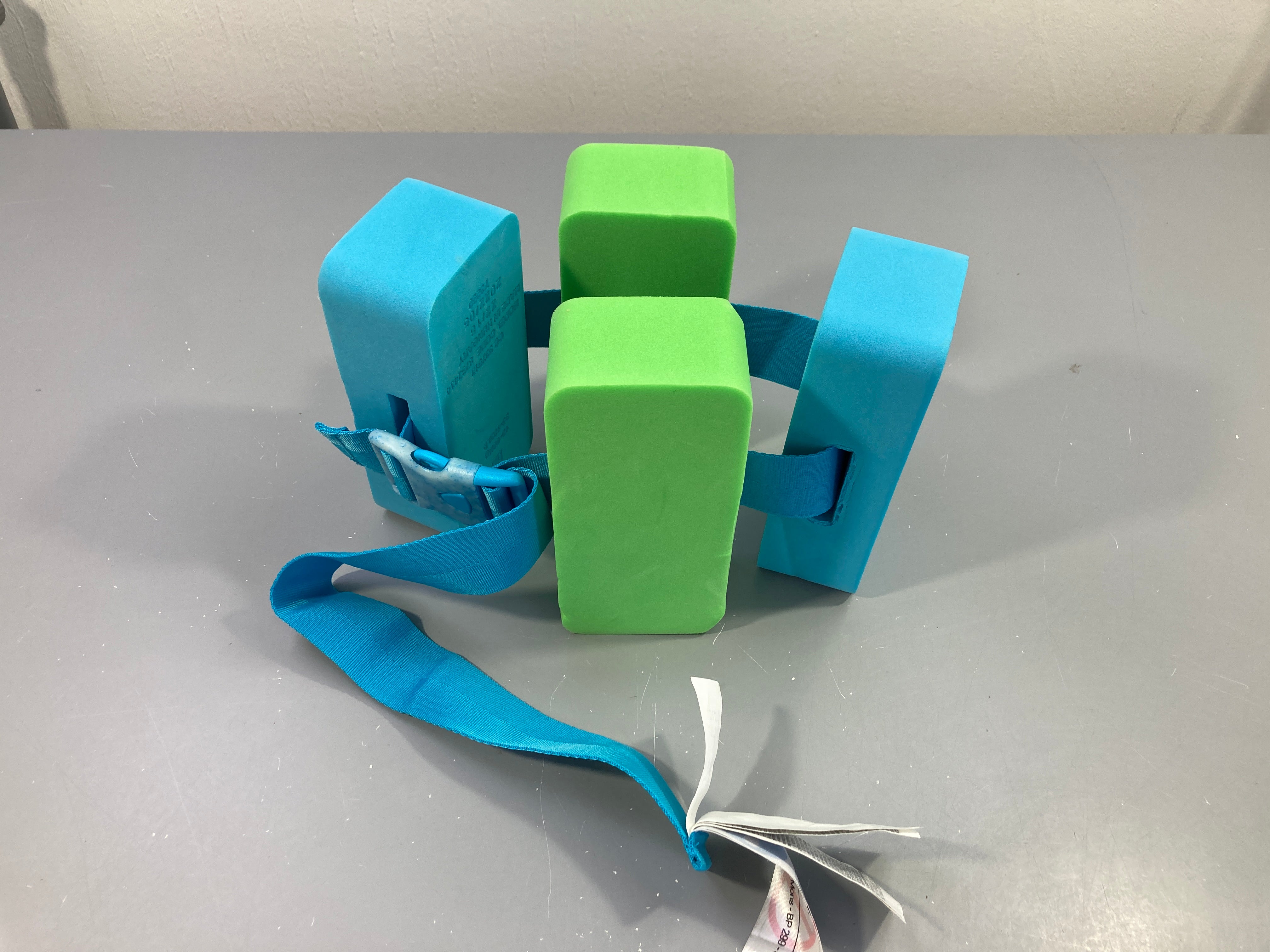 Ceinture de natation 15-60 kg avec pains de mousse bleu/vert