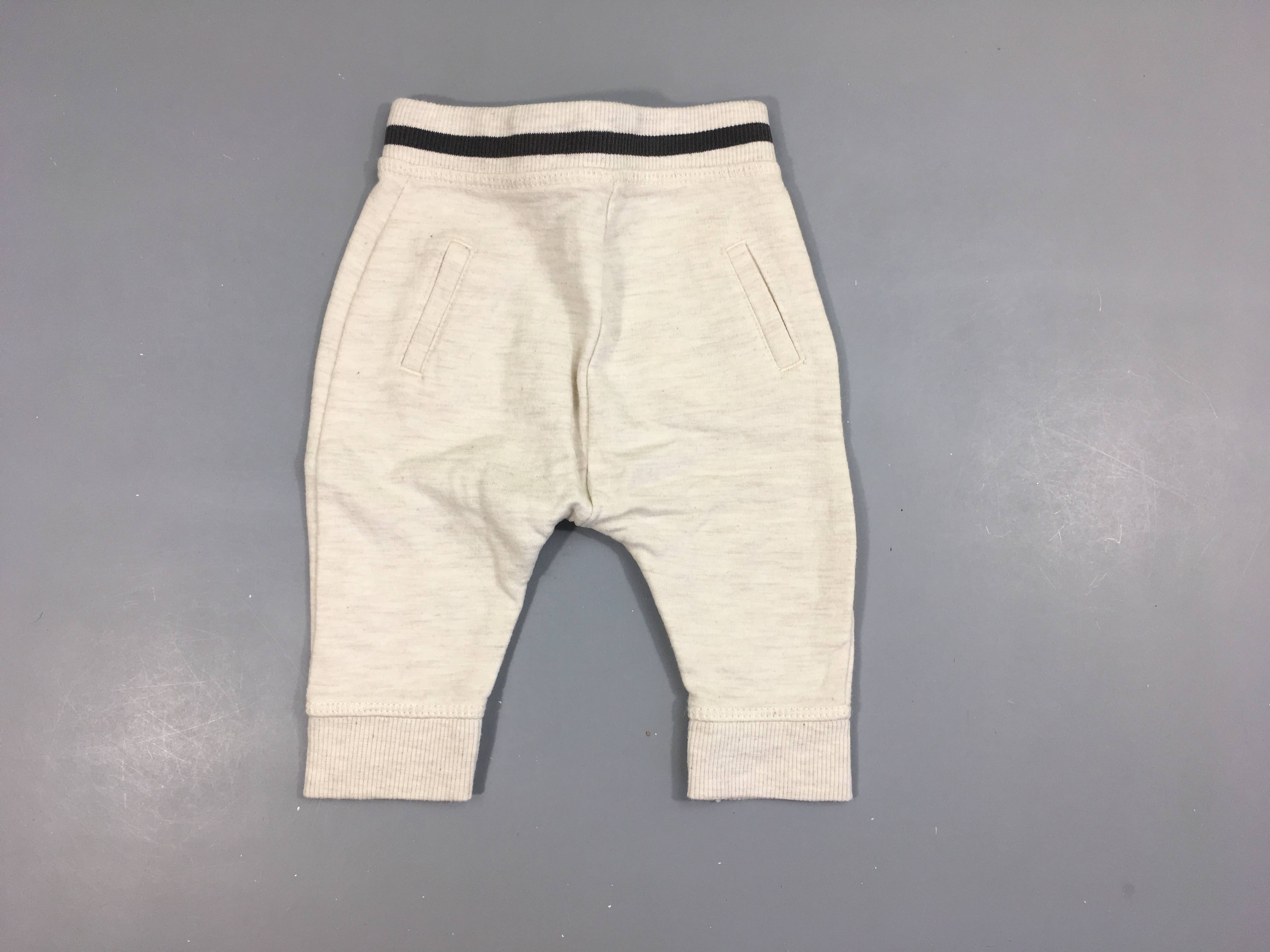 Pantalon de training écru chiné