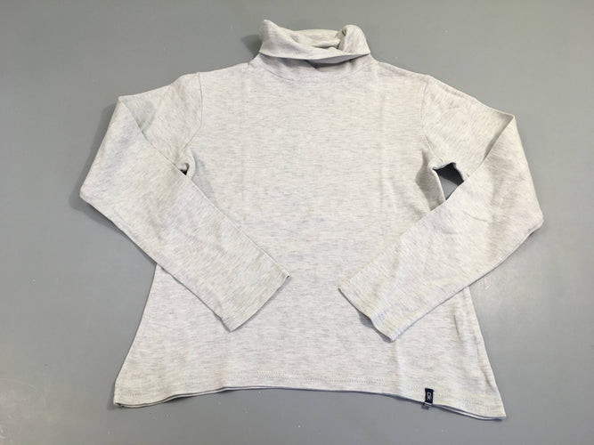 T-shirt col roulé gris chiné, moins cher chez Petit Kiwi