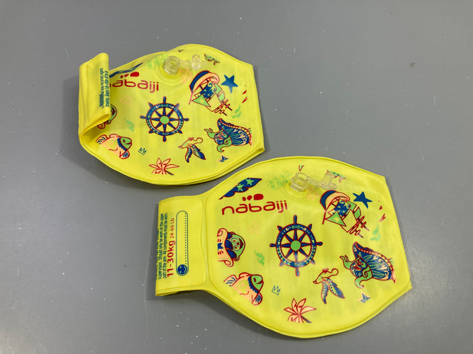 Bouées Brassards jaune pirate Nabaiji 11-30kg, moins cher chez Petit Kiwi