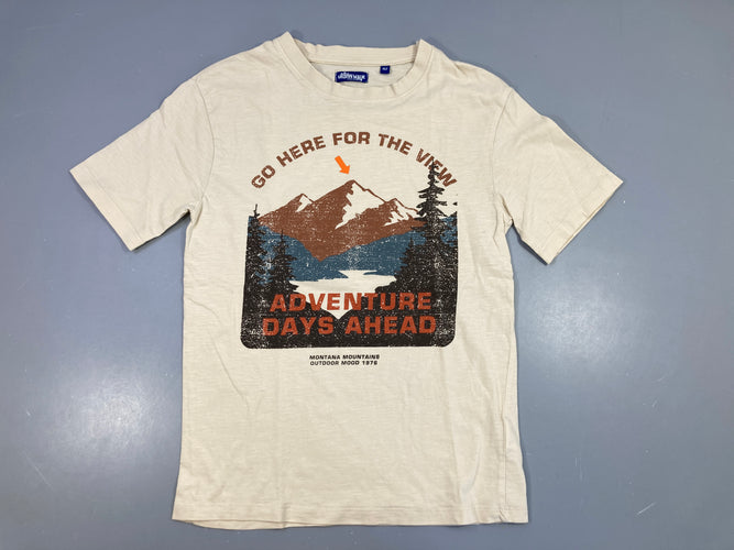 T-shirt m.c beige Adventure, moins cher chez Petit Kiwi