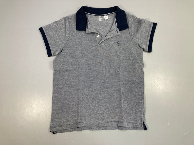 Polo m.c bleu-gris ok, moins cher chez Petit Kiwi