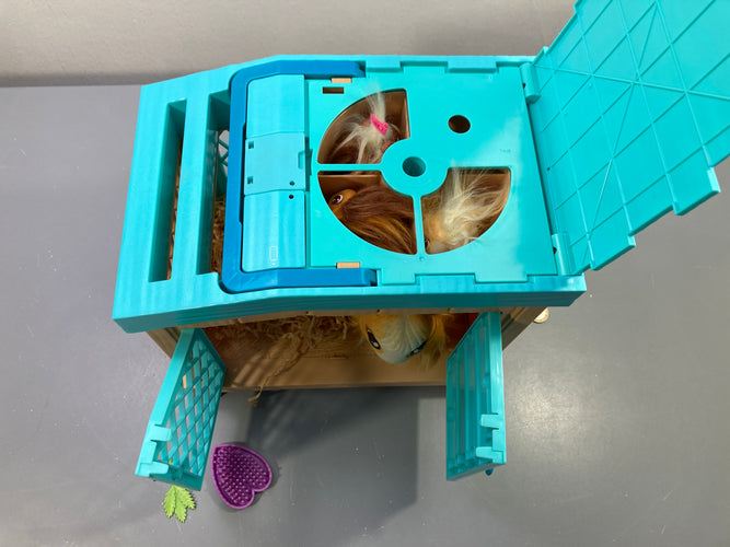Cochon d'Inde interactif et clapier turquoise, Little Live Pets, moins cher chez Petit Kiwi