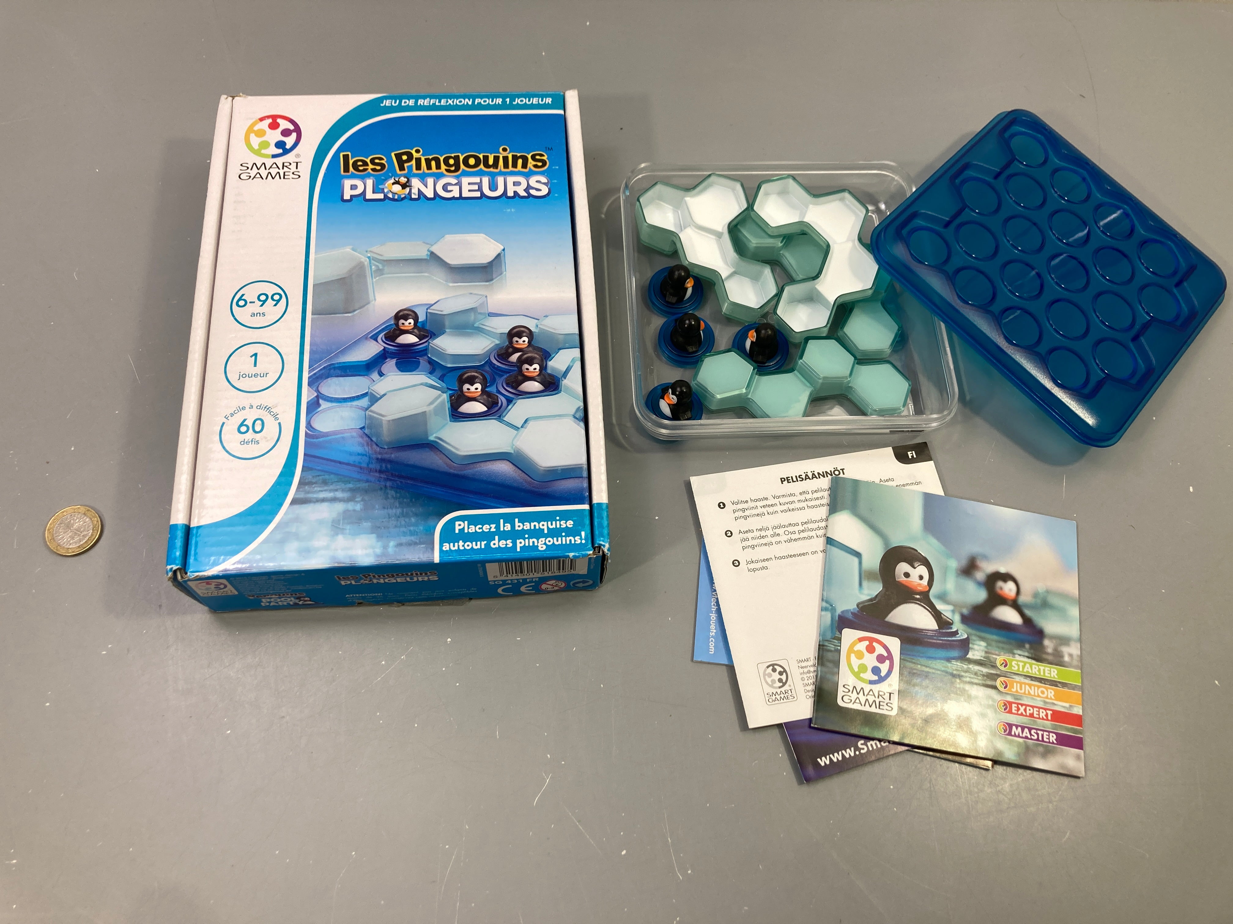 Jeu Les Pingouins Plongeurs, 60 défis, 6-99 ans, 1 joueur, Smart Games