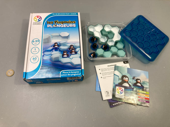 Jeu Les Pingouins Plongeurs, 60 défis, 6-99 ans, 1 joueur, Smart Games, moins cher chez Petit Kiwi