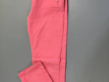 Pantalon rose poches broderies, un peu taché