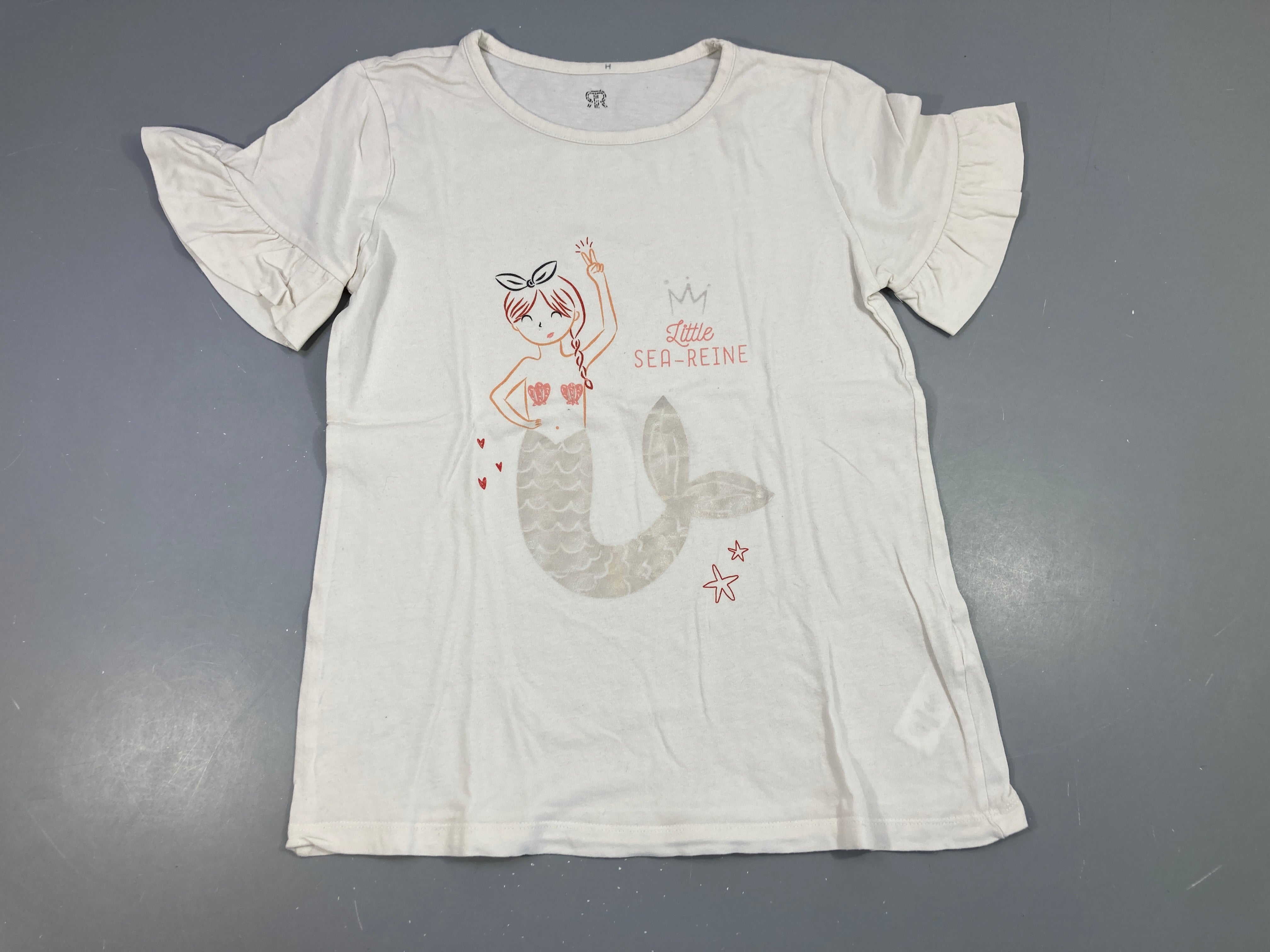 T-shirt m.c blanc fille sea reine Bouloché