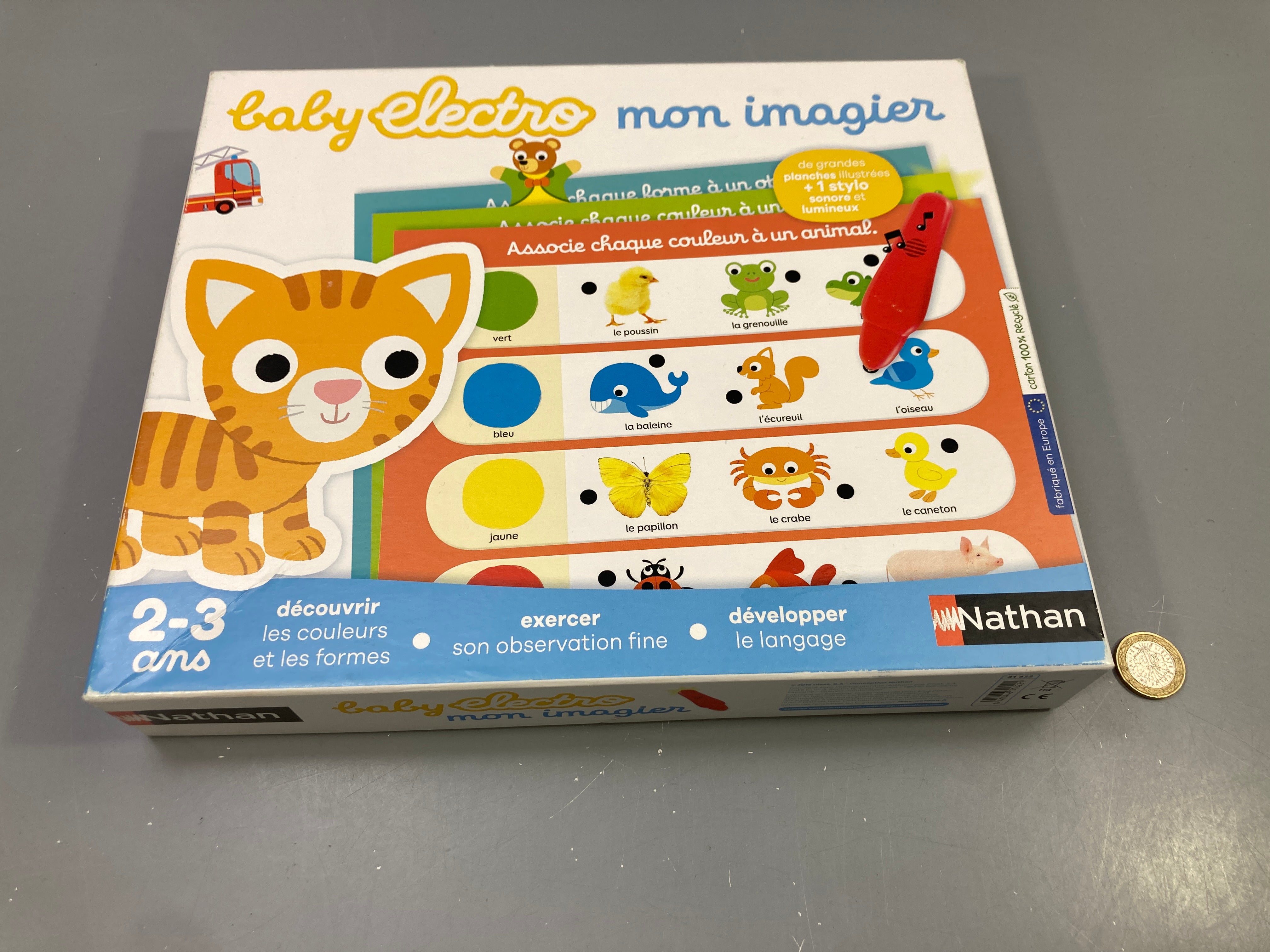 Baby Electro Mon imagier, planches illustrées + stylo sonore et lumineux