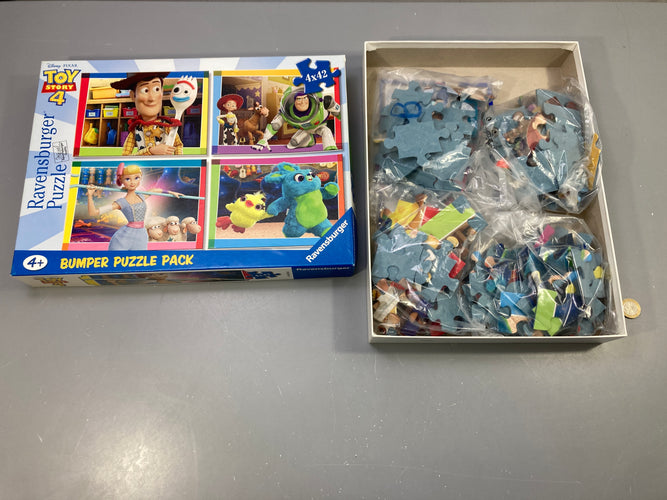 Puzzles 4x42 pcs Toy Storayé 4, Disney Pixar, moins cher chez Petit Kiwi