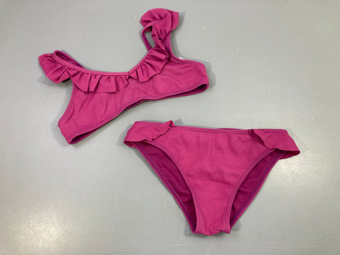 Bikini mauve texturé, moins cher chez Petit Kiwi