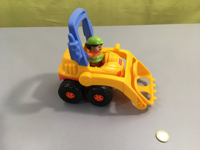 Little people Bulldozer + Personnage, moins cher chez Petit Kiwi
